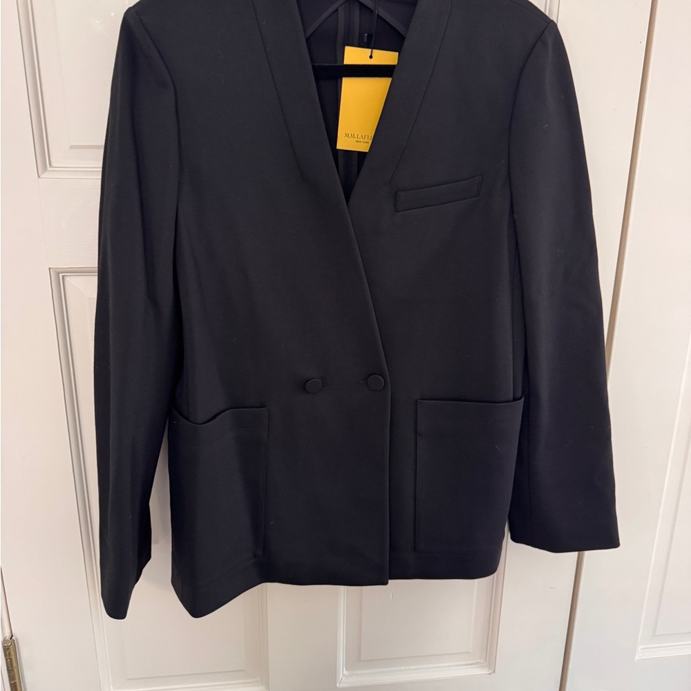 MM Lafleur Black Double-Breasted Blazer